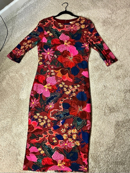 FARM Rio Dresses & Skirts - Farm Rio Floral Maxi Dress in Red & Blue Size Medium